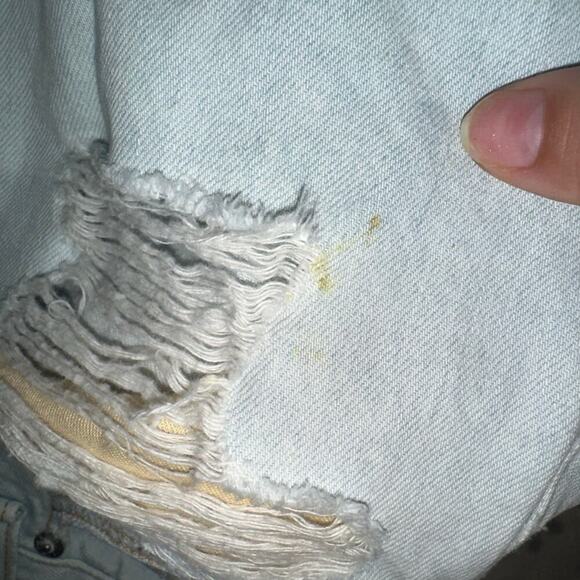 Rag & Bone Shred Denim Mini Skirt Shredded Norte Light Wash Distressed High Rise - Picture 8 of 9